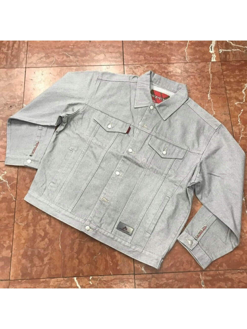 Men's Avirex Lt Grey Casual Denim Jacket NWT